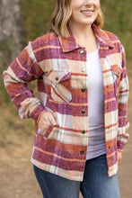 Load image into Gallery viewer, Norah Plaid Shacket (Sunset plaid