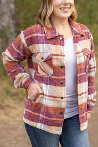 Norah Plaid Shacket (Sunset plaid