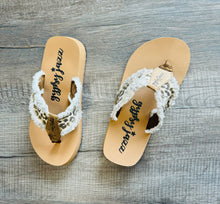 Load image into Gallery viewer, Gypsy Flip Flops (leopard)