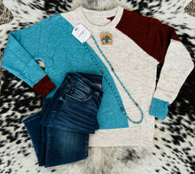 Load image into Gallery viewer, Faith Colorblock Sweater