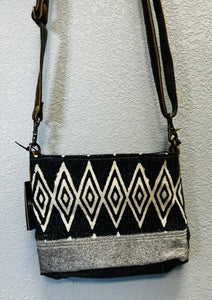 AZURE PRINTED SHOULDER BAG