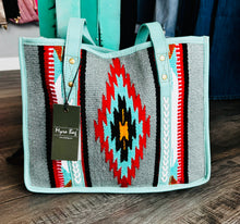 Load image into Gallery viewer, QUESTA MESA CONCEALED-CARRY BAG IN TURQUOISE