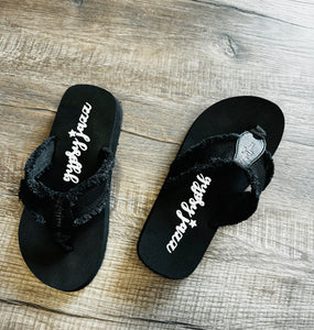 Gypsy Flip Flops (black)