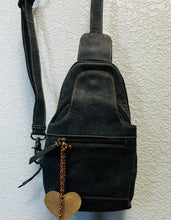 Load image into Gallery viewer, WESTERN FORK SLING BAG IN COAL