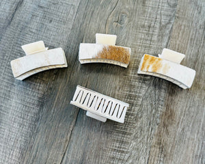 Tan Hide Clips