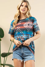 Load image into Gallery viewer, DORA Aztec Print Short Sleeve