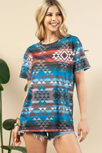 Load image into Gallery viewer, DORA Aztec Print Short Sleeve