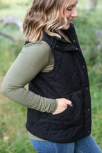 Load image into Gallery viewer, Corduroy Vest - Black