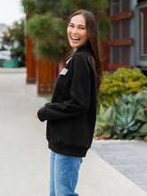 Load image into Gallery viewer, Snap Sweatshirt Pullover in blk