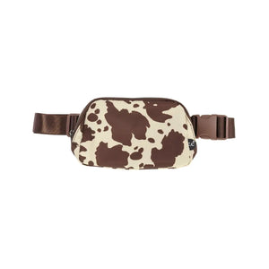 C.C Women's Cow Print Belt Bag