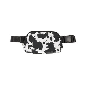 C.C Women's Cow Print Belt Bag