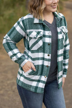 Load image into Gallery viewer, Norah Plaid Shacket - Classic Green and Grey Mix