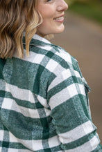 Load image into Gallery viewer, Norah Plaid Shacket - Classic Green and Grey Mix