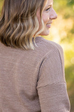 Load image into Gallery viewer, Brittney Button Sweater - Mocha