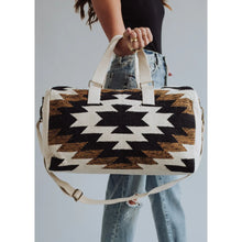 Load image into Gallery viewer, Brown Brandi Aztec Duffle