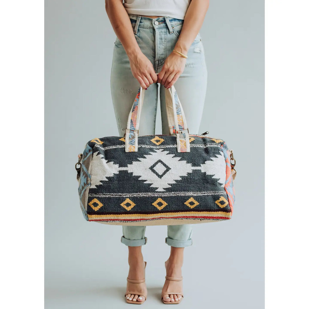 Blueberry Aztec Duffel