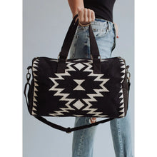 Load image into Gallery viewer, Black Beauty Aztec Duffel