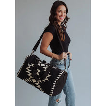 Load image into Gallery viewer, Black Beauty Aztec Duffel