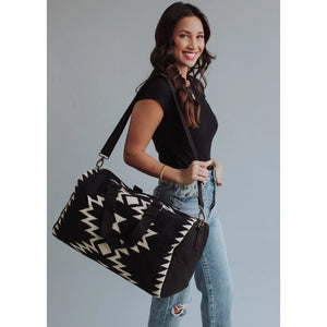 Black Beauty Aztec Duffel