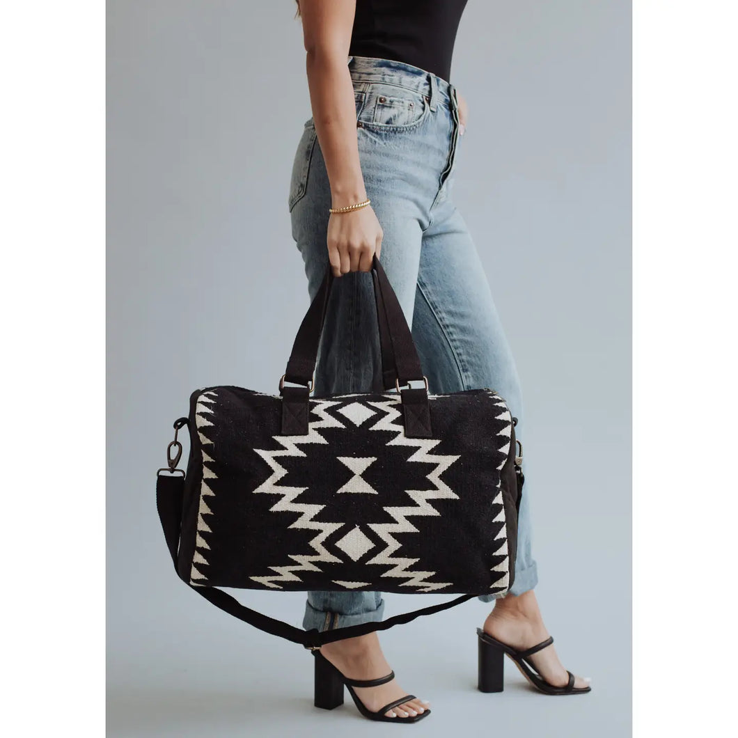 Black Beauty Aztec Duffel