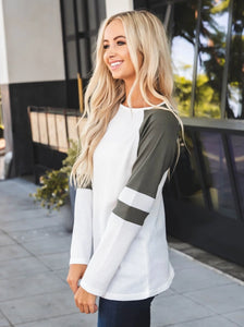 Alexa Top in Olive