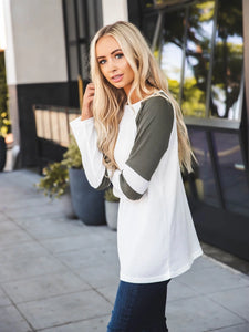 Alexa Top in Olive