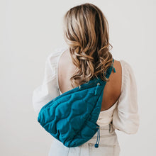 Load image into Gallery viewer, STRIDING THROUGH PHILLY PUFFER SLING BAG &amp; BACKPACK