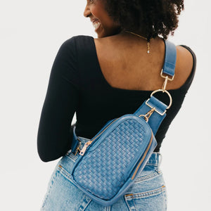 WAVERLY WOVEN SLING BAG